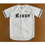  Professional Baseball Nike NIKE 2008 запад металлический лев z переиздание Seibu LIONS форма белый / черный размер L [c5-0005]