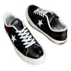 日本製 made in JAPAN コンバース ワンスター レザー CONVERSE ONE STAR J 黒 白 BLK/WHI サイズ26.0 [m-0204]