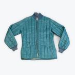 60's THERMAL TWINS Vintage стеганная куртка полный Zip игла вытащенный ребра CONMATIC молния размер L [ta-0961]