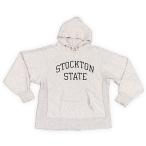 ショッピングused 80’s 米国製 チャンピオン リバースウィーブ パーカー Champion REVERSE WEAVE HOOD ストックトン STOCKTON STATE ボロ L [ta-1538]