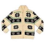 ショッピングカウチン 60's Vintage ビンテージ カウチンセーター Cowichan sweater  雪柄 スノーパターン ショールカラー LIGHTNINGジップ [ta-1567]