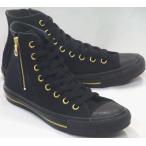 CONVERSE ALL STAR GOLDSTRIPE Z HI ブラック/ブラック メンズ コンバース オールスター ゴールドストライプ ジップ ファスナー付 ハイカット キャンバス