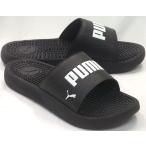 PUMA プーマ SOFTRIDE スライド マッサージ シャワーサンダル ブラック メンズ 軽量 アフタースポーツ スライドサンダル 室内履き 健康サンダル 38306201