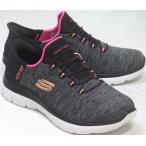 スケッチャーズ サミッツ ダズリング ヘイズ ワイド スリップインズ ブラック/マルチ レディース SUMMITS-DAZZLING HAZE スリッポン スニーカー 149937W BKMT