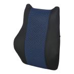 コーナンオリジナル LIFELEX ライフレックス 蒸れにくい低反発背当クッション KN07-2404 / カー用品 車用品 ドライブ 快適 ブラック ネイビー