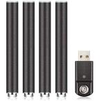 ARASHI プルームテック互換 バッテリー 大容量 350mAh 4本セット ライトUSB充電器付き フル充電で400口吸引/本 P350［M1型］