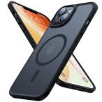 [ вооруженные силы США стандарт *Magsafe соответствует ]TORRAS iPhone 14/13 для кейс магнит установка половина прозрачный ударопрочный коврик все защита пожелтение нет -тактный 