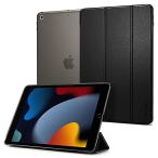 Spigen iPad 第9世代 ケース 10.2 インチ 第8世代 第7世代 対応 三つ折り スタンド スリム 軽量 オートスリープ PUレザー カ