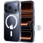 NIMASO iPhone 17 Pro Max 用 ケース 【最新 MagSafe対応・カメラコントロールカバー付き・米軍MIL規格】PC背面 傷つ