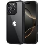 NIMASO iPhone16Pro用ケース クリア 黄変防止 耐衝撃 米軍MIL規格 SGS認証 PC背面 いPhone16Pro対応 傷つけ防止