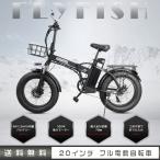 ショッピング電動自転車 FLYFISH フル電動自転車 20インチ 48V15AH 7段変速 500W FATBIKE 電動自転車 折りたたみ 軽量 モペット型電動自転車 ファットバイク 電動 公道走行可能 免許必要