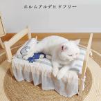 木製おもちゃベッド 猫ベッド/猫ベッドで話題 人形用ベッド