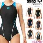 競泳水着 ジュニア女子 アリーナ 子供 WORLD AQUATICS承認 ARENA スーパーストリーナ 着やストラップ AQUA STRIPE-D ARN-2051WJ