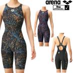 アリーナ ARENA 競泳水着 レディース fina承認 セイフリーバックスパッツ(着やストラップ) AQUA STRIPE-D 2023年春夏モデル ARN-3070W