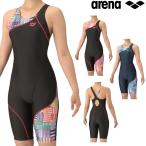 アリーナ ARENA フィットネス水着 レディース フィットネスワンピーススパッツ オープン ぴったりパッド AQUA EXA ダブルエステルWR FUSION COLORS AS5FWF13L