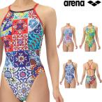 アリーナ ARENA 競泳水着 練習用水着 レディース トレーニングワンピース オープンバック タフスーツ タフスキンT2E 競泳練習水着 FUSION COLORS AS5FWM20L