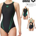  Arena ARENA.. купальный костюм женский WA одобрение рейсинг One-piece открытый задний AQUA RACING ECO AQUA STRIPE-D AS5SRC54L