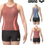 アリーナ ARENA フィットネス水着 レディース フィットネスセパレーツ Yバック ショートレッグ 差し込みパッド パッド付き モク2Way AS5SWF40L