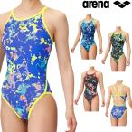 アリーナ ARENA 競泳水着 練習用水着 レディース トレーニングワンピース オープンバック タフスーツ タフスキンEP 競泳練習水着 2025年春夏モデル AS5SWM17L