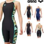 アリーナ ARENA 競泳水着 練習用水着 レディース トレーニングスパッツ ハーフレッグ オールインワン タフスーツ 競泳練習水着 2025年春夏モデル AS5SWM28L