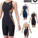 アリーナ ARENA 競泳水着 練習用水着 レディース スパッツ ハーフレッグ ディズニー “ミッキー” “プルート” タフスーツ 競泳練習水着 2025年春夏