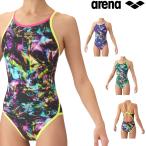 アリーナ ARENA 競泳水着 練習用水着 レディース トレーニングワンピース オープンバック タフスーツ タフスキンT2E 競泳練習水着 2026年秋冬モデル AS6FWM29L