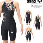 アリーナ ARENA 競泳水着 レディース WA承認 ダブルストラップ AQUA RACING ECO AQUA STRIPE-D レーシングワンピーススパッツ オープンバック AS6SRC82L