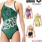 ショッピング水着 アリーナ ARENA 競泳水着 練習用水着 ジュニア女子 ディズニー “ミッキー” タフスーツ タフスキンT2E トレーニングワンピース 競泳練習水着 AS6SWM50G