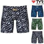 ティア TYR フィットネス水着 メンズ ロングボクサー NEW ZEBRA 水泳 撥水 JZEBU522