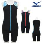  Mizuno MIZUNO специальный заказ оригинал фитнес купальный костюм женский separe-tsu раздельный застежка-молния имеется без рукавов накладка имеется N2JGDW03