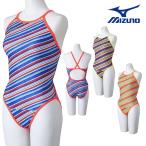.. купальный костюм женский тренировка для Mizuno MIZUNO Exa - костюм medium cut Ri Collection... Hanako двусторонний .. тренировка купальный костюм 2024 год осень-зима модель 