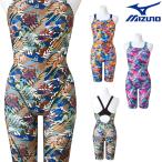 ミズノ MIZUNO 競泳水着 レディース 練習用 エクサースーツ ハーフスーツ U-Fit 競泳練習水着 2023年春夏モデル N2MGA285