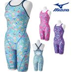 ミズノ MIZUNO 競泳水着 練習用水着 レディース エクサースーツ ハーフスーツ オールインワン EXER SUITS U-Fit AYA COLLECTION 寺川綾 競泳練習水着 2025年春夏