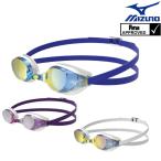 ミズノ MIZUNO 水泳 限定レーシングゴーグル ACCEL EYE型 ミラーレンズ クッション一体成型 fina承認 競泳 2023年春夏モデル N3JEA091