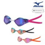 ミズノ MIZUNO 水泳 レーシングゴーグル 限定ゴーグル ミラーレンズ ノンクッションタイプ WA承認モデル くもり止め 競泳 2025年春夏モデル N3JEC691
