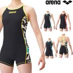 アリーナ ARENA 競泳水着 レディース 練習用 タフミドルスパッツダブル タフスーツ タフスキンE 競泳練習水着 2022年春夏モデル SAR-2129W