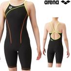 アリーナ ARENA 競泳水着 練習用水着 レディース トレーニングハーフスパッツ オープンバック オールインワン タフスキンT2E 競泳練習水着