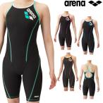 アリーナ ARENA 競泳水着 レディース 練習用 トレーニングハーフスパッツ オープン オールインワン タフスキンT2E 競泳練習水着 SAR-4103W