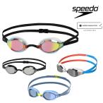ショッピングゴーグル スイミング 競泳 レーシング スピード SPEEDO ファストスキンスピードソケット2ミラー WA承認モデル 競泳 ミラーゴーグル クッション付き SE01907
