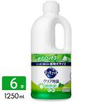 花王 キュキュット 食器用洗剤 クリア除菌 緑茶の香り 詰め替え ジャンボサイズ 1250ml×6本