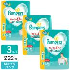 P&amp;G パンパース おむつ パンツ さらさらケア メガジャンボ Mたっち (6-12kg) 222枚(74枚×3パック) 4987176207210