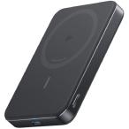 ANKER Anker MagGo Power Bank(10000mAh Slim)Qi2認証 最大出力15W MagSafe対応 マグネット式ワイヤレス充電対応 iPhone16/15/14/13/12専用 ブラック A1664N11