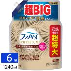 ショッピングファブリーズ ファブリーズ 消臭スプレー PREMIUM 消臭＋除菌成分最高レベル配合 衣類・布製品用消臭剤 アルコール成分＋ 無香料 詰め替え 超特大 1240mL×6袋 4987176301680