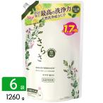 ショッピングさらさ P&G さらさ 洗濯洗剤 液体 ほのかでやさしい柑橘系の香り 詰め替え 超ジャンボ 1260g×6袋 4987176304148