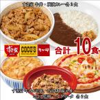 【冷凍】すき家・なか卯・ココス お楽しみセットA(すき家 牛丼・牛カルビ丼・横濱カレー なか卯 親子丼 ココス監修 マルゲリータ) 各2食 合計10食