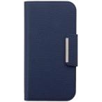 ショッピングドコモ NTTドコモ アウトレット iPhone 16 Plus レザーフリップケース ネイビー AYB57221