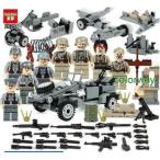 ミニフィグ軍事　砂漠兵 8体セット 武器 付き レゴ 互換 LEGO ミニフィギュア ブロック おもちゃ キッズ 子ども
