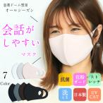 会話がしやすいマスク サード 日本製 花粉ガード 抗菌 uvカット 秋冬 接触冷感 肌触り良い 高品質呼吸が楽になる ストレッチ 息楽ドーム型 オールシーズン