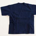 ショッピング作務衣 たももシャツ 作務衣 藍染 男性用 武州 野川染織工業