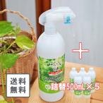 お得な送料込み 6本セット 次亜塩素酸水 詰め替え 500mL 消臭 除菌 コロナやインフルエンザの対策 ノロウイルスも除去 ペットの消臭に 介護にも みらいゆ じあ